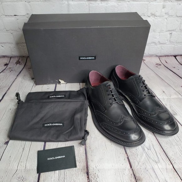Dolce & Gabbana Formal Leather Brogues Oxfords main image 8